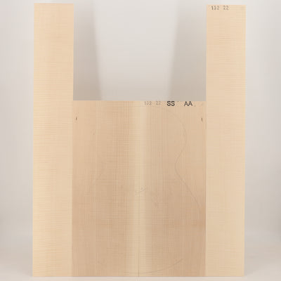 Ahorn Set (Boden/Zargen) für Steelstring Gitarre AA (Nr. 3028)