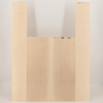 Maple Set (Back/Sides) for Steel String Guitar AA (no. 3028)
