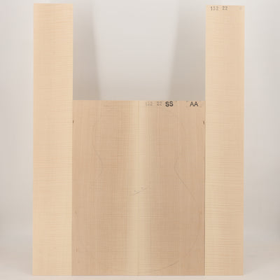 Ahorn Set (Boden/Zargen) für Steelstring Gitarre AA (Nr. 3029)