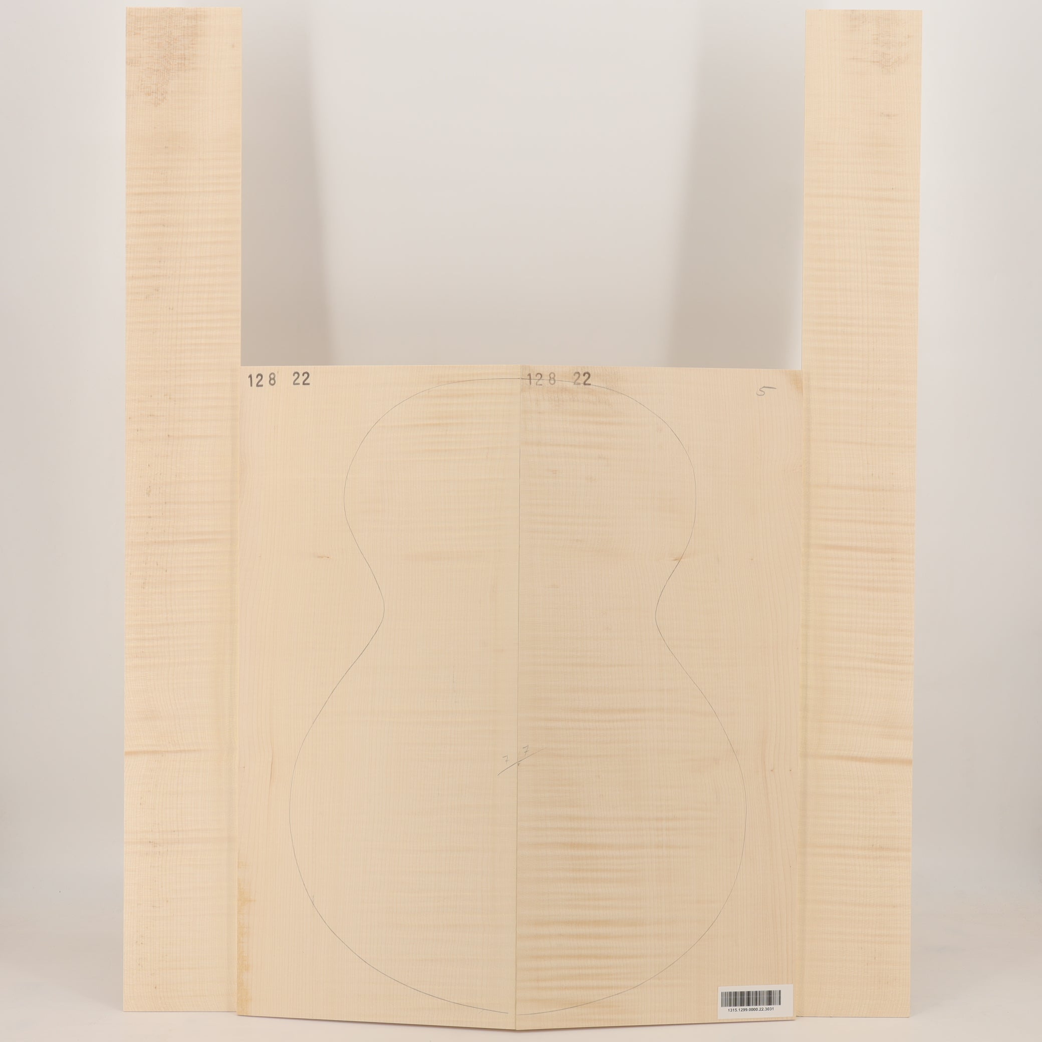 Maple Set (Back/Sides) for Archtop Guitar (no. 3031)