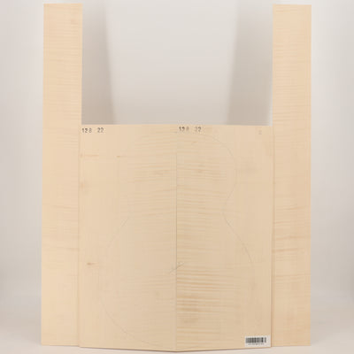 Maple Set (Back/Sides) for Archtop Guitar (no. 3034)