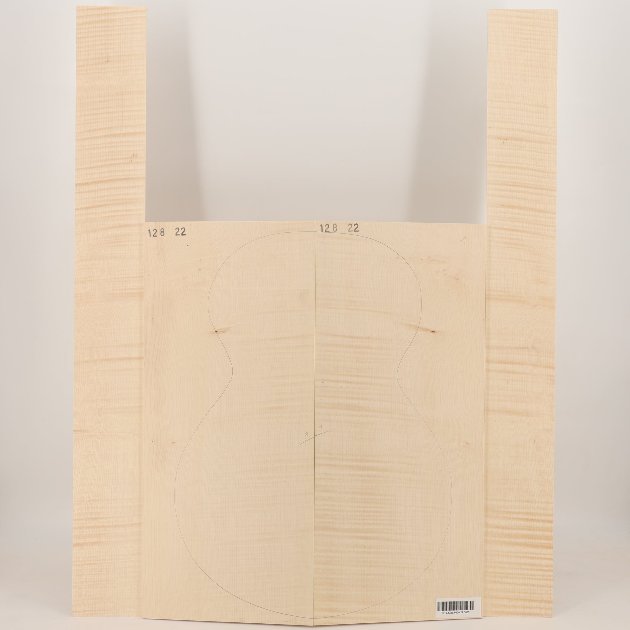 Maple Set (Back/Sides) for Archtop Guitar (no. 3035)