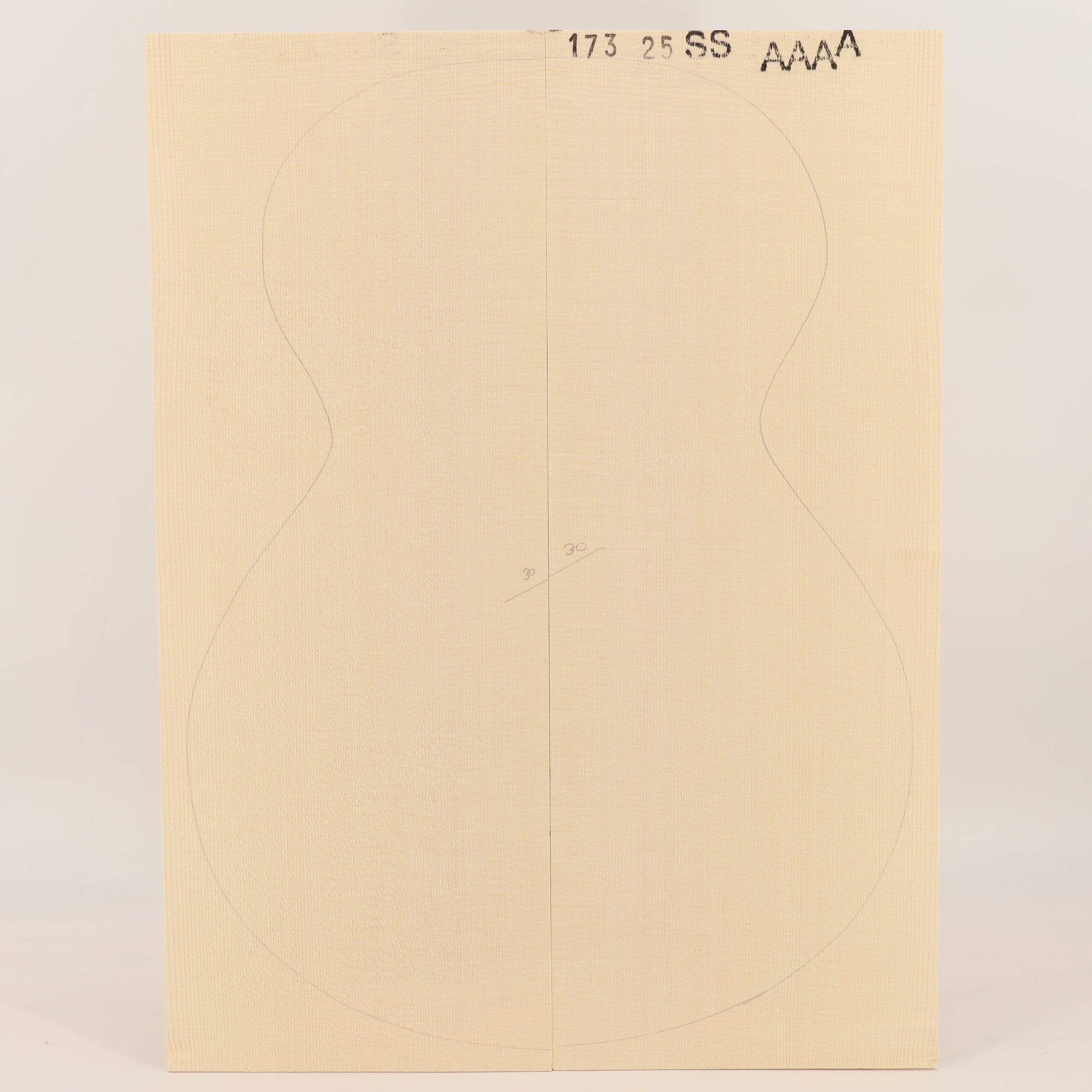 Fichtendecke für Steelstring Gitarre AAAA (Nr. 3096)