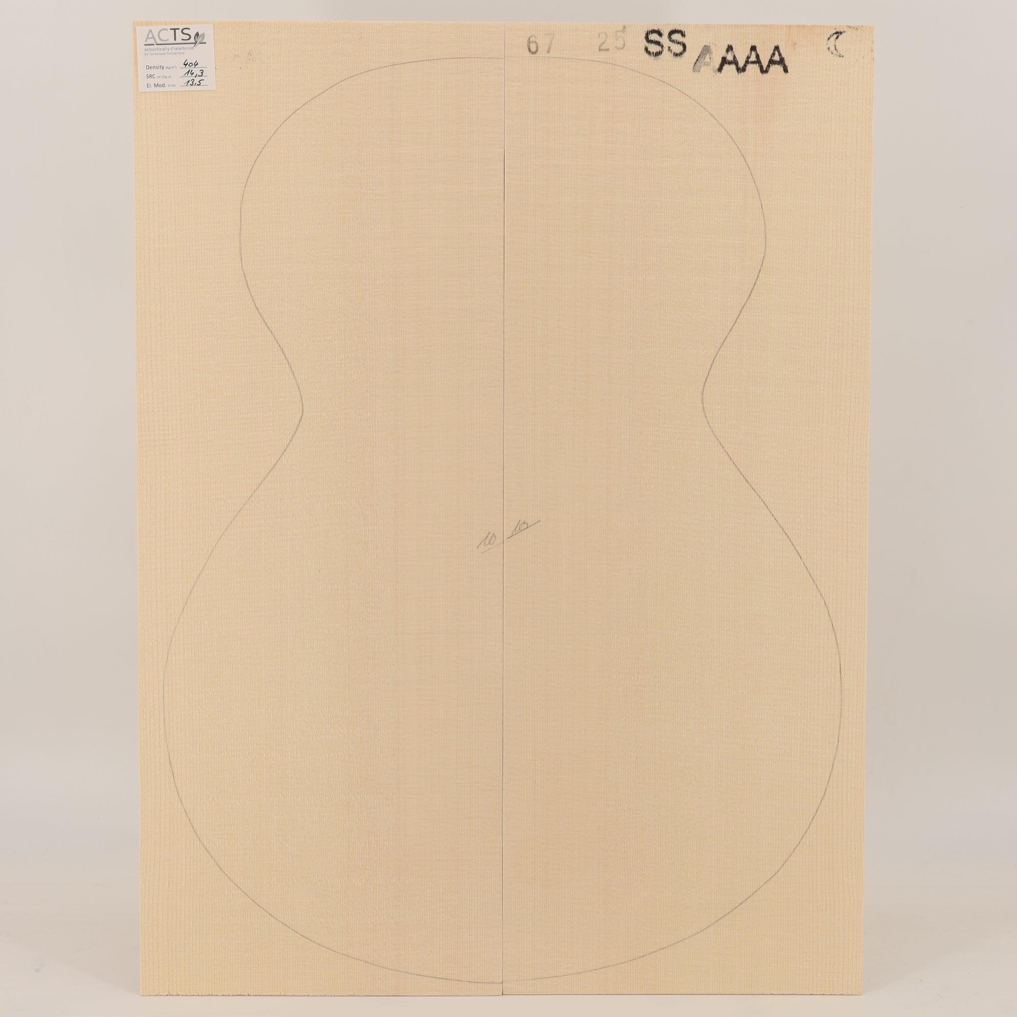 ACTS Spruce Top for Steelstring Guitar AAAA (no. 3123)