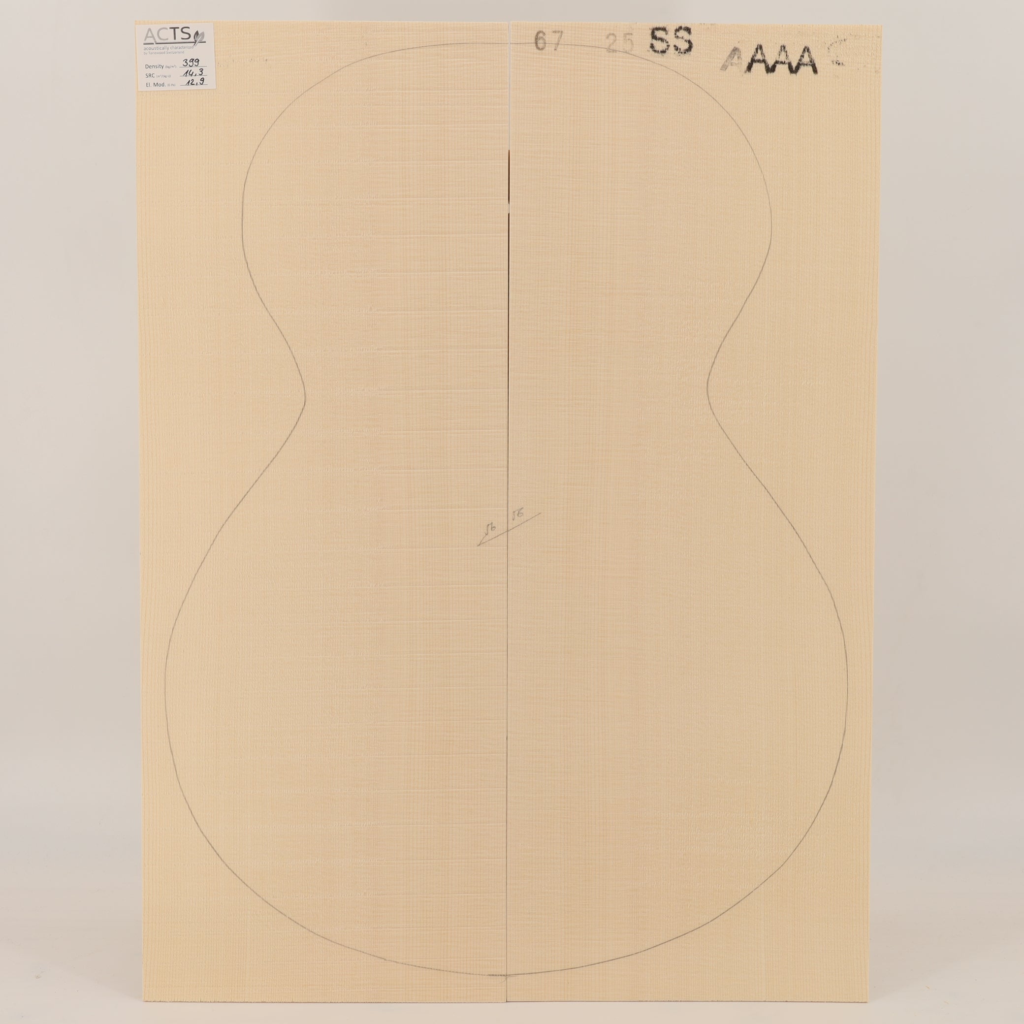 ACTS Spruce Top for Steelstring Guitar AAAA (no. 3124)