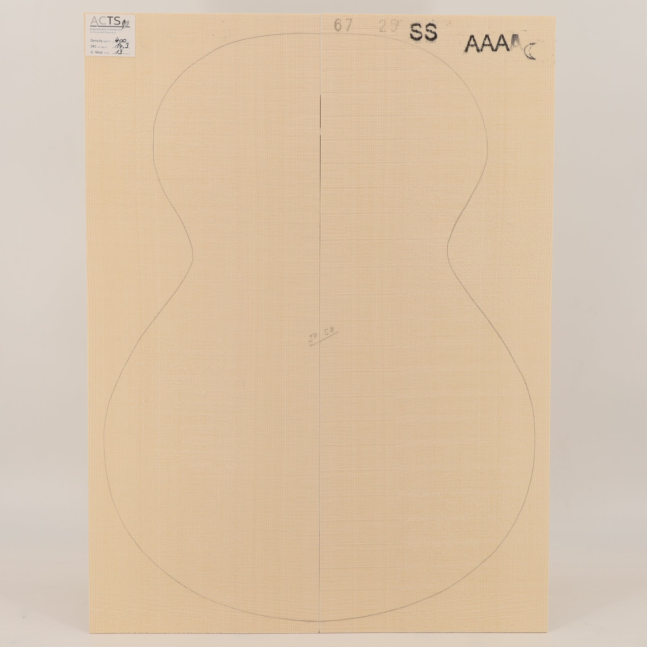 ACTS Spruce Top for Steelstring Guitar AAAA (no. 3125)