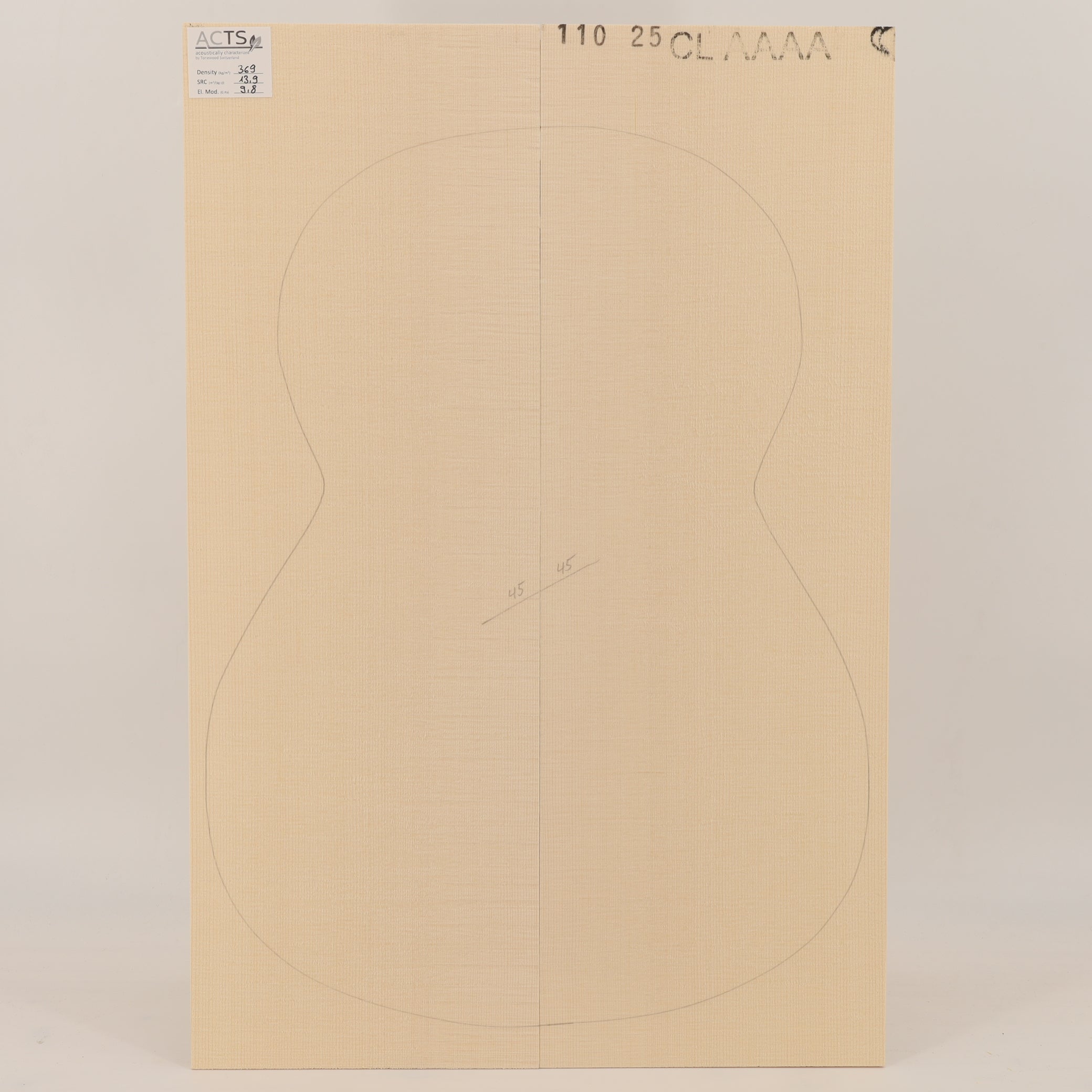 ACTS Spruce Top for Classical Guitar AAAA (no. 3144)