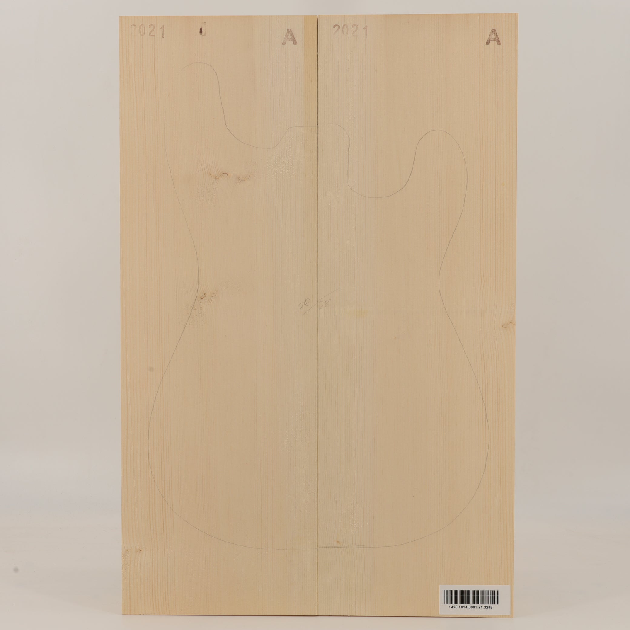 Spruce Body 2-piece for Electric Guitar A (no. 3299)