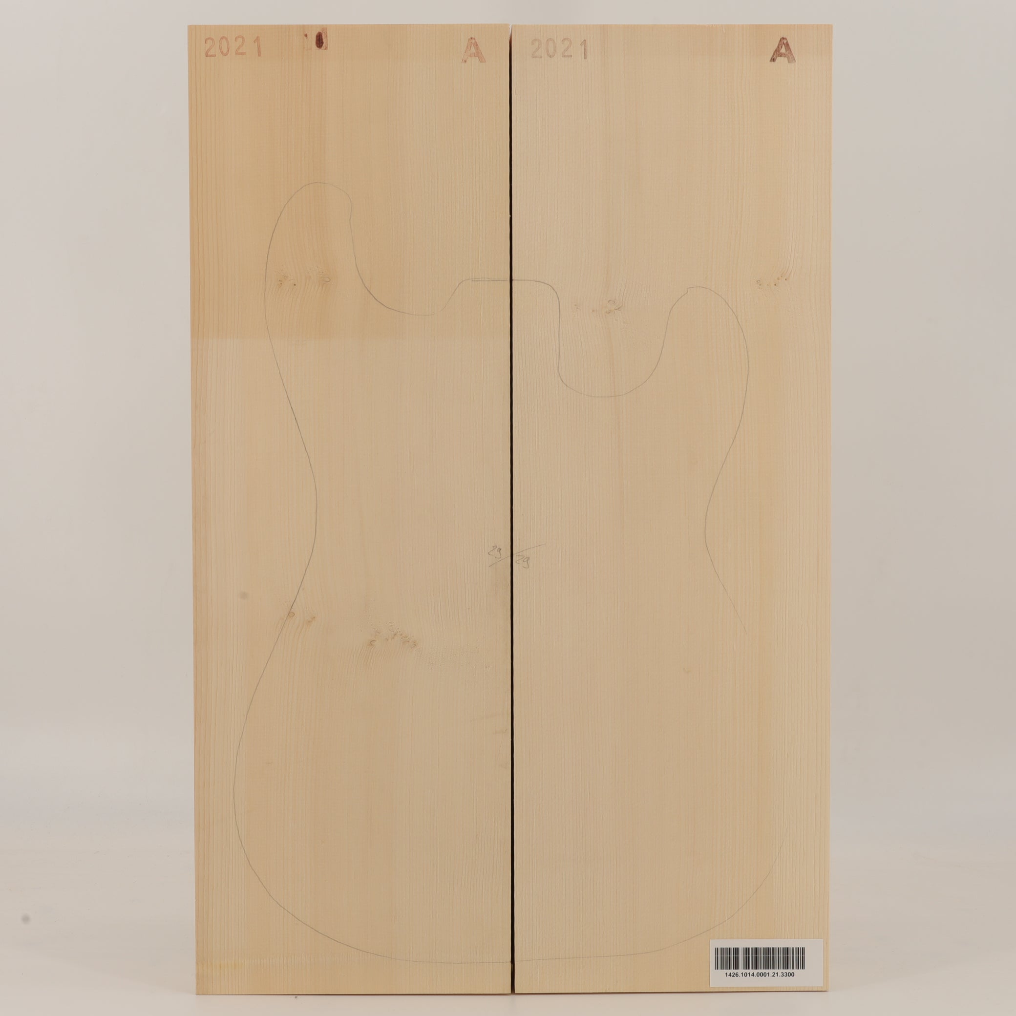 Spruce Body 2-piece for Electric Guitar A (no. 3300)