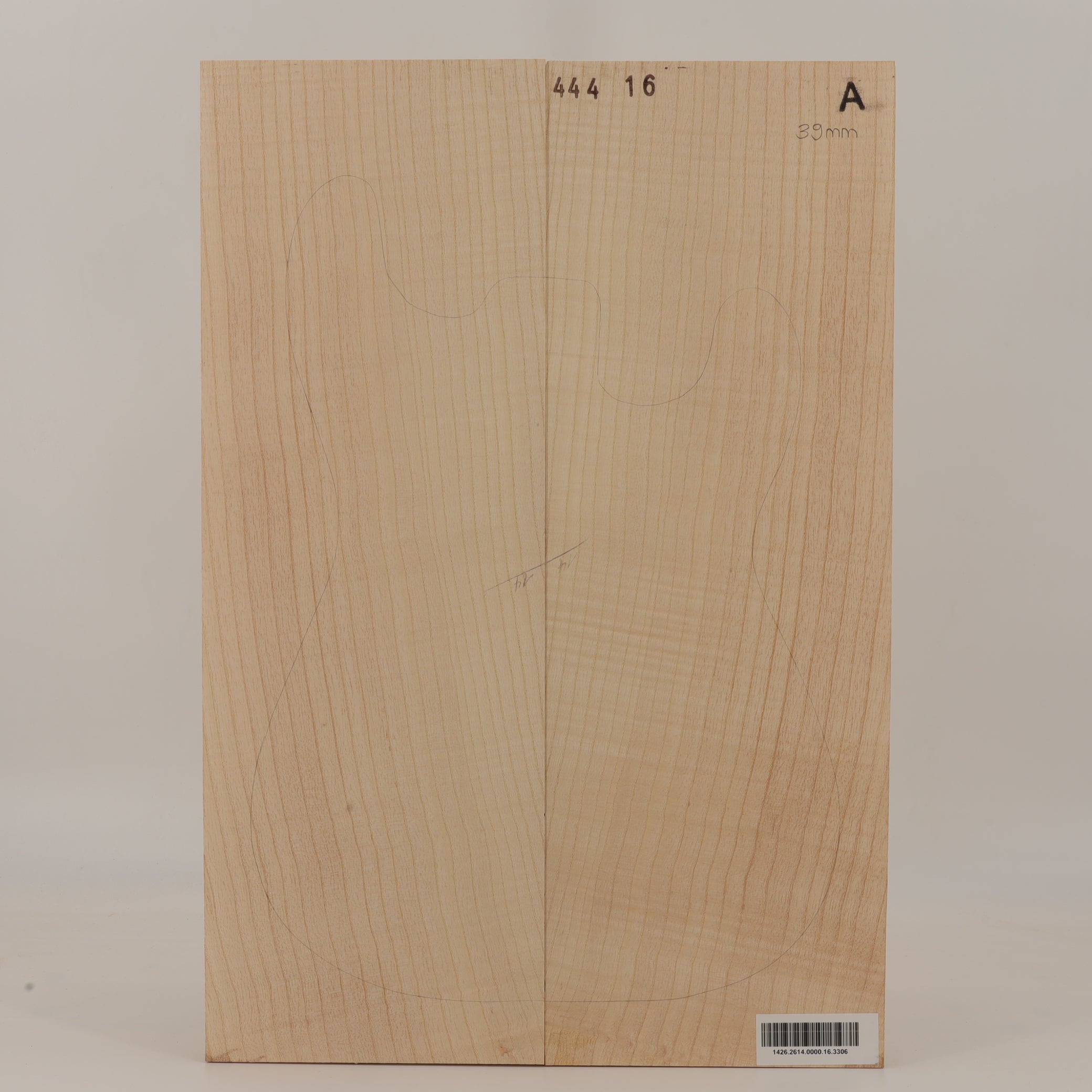 Esche Body 2-teilig für E-Gitarre A (Nr. 3306)