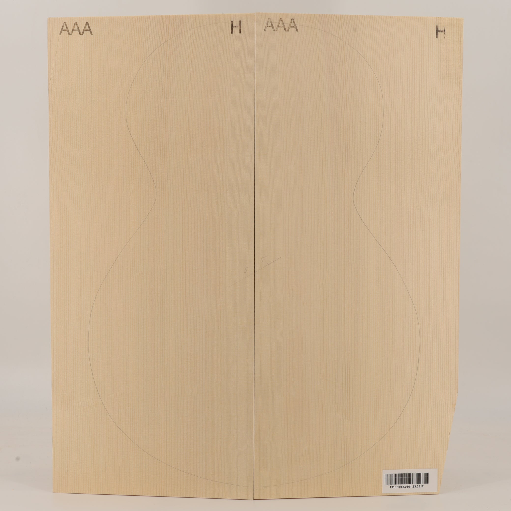 Fichtendecke für Archtop Gitarre AAA (Nr. 3312)
