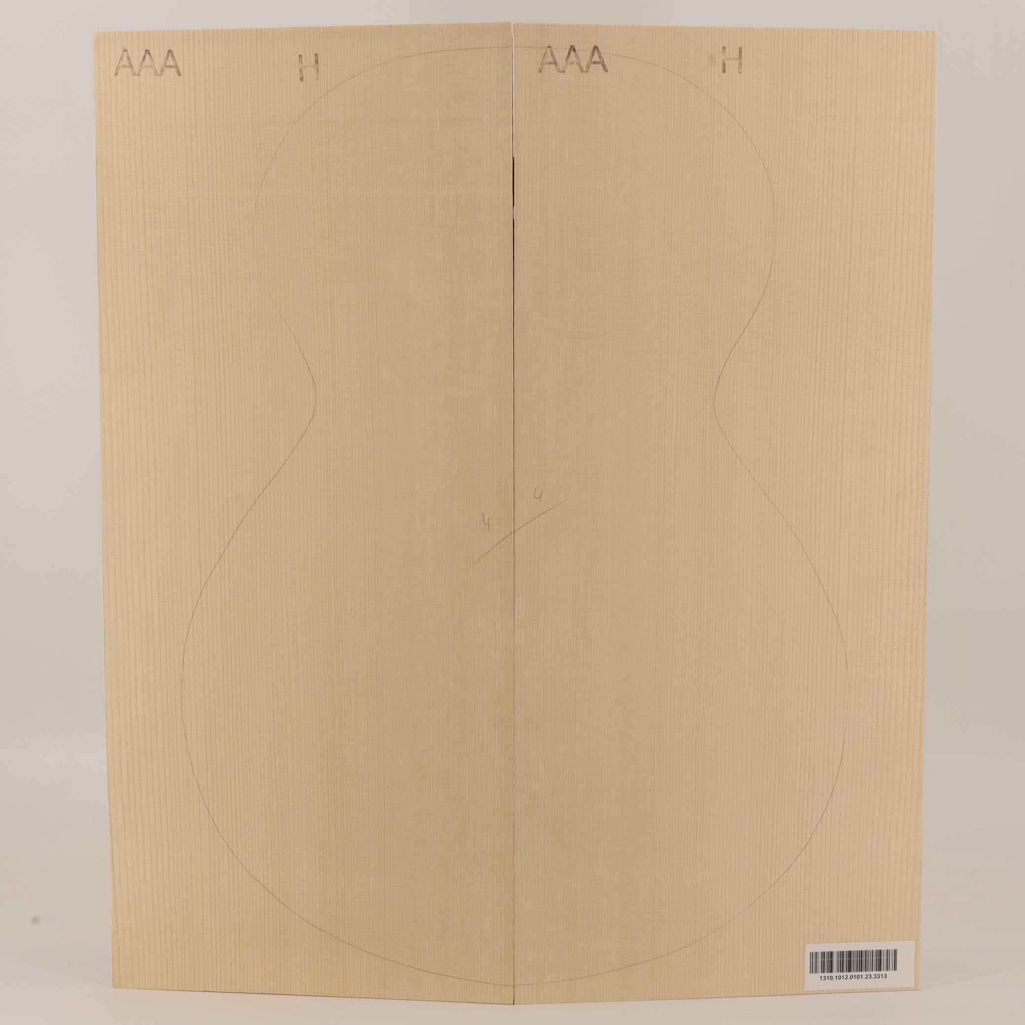 Fichtendecke für Archtop Gitarre AAA (Nr. 3313)