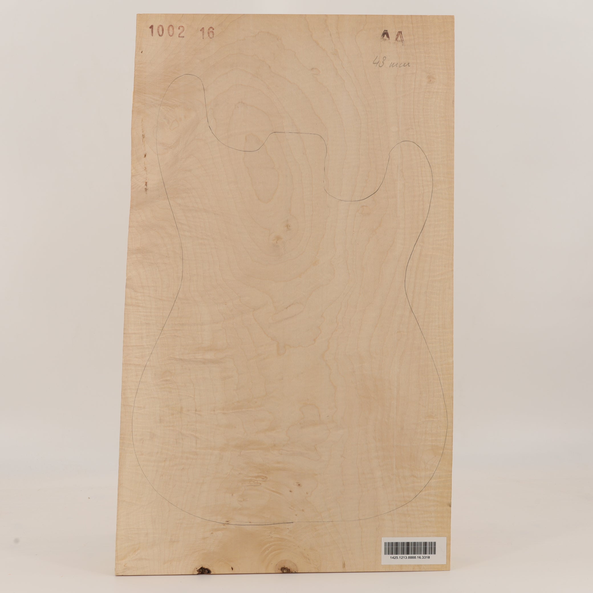 Ahorn Body 1-teilig für E-Gitarre AA (Nr. 3318)