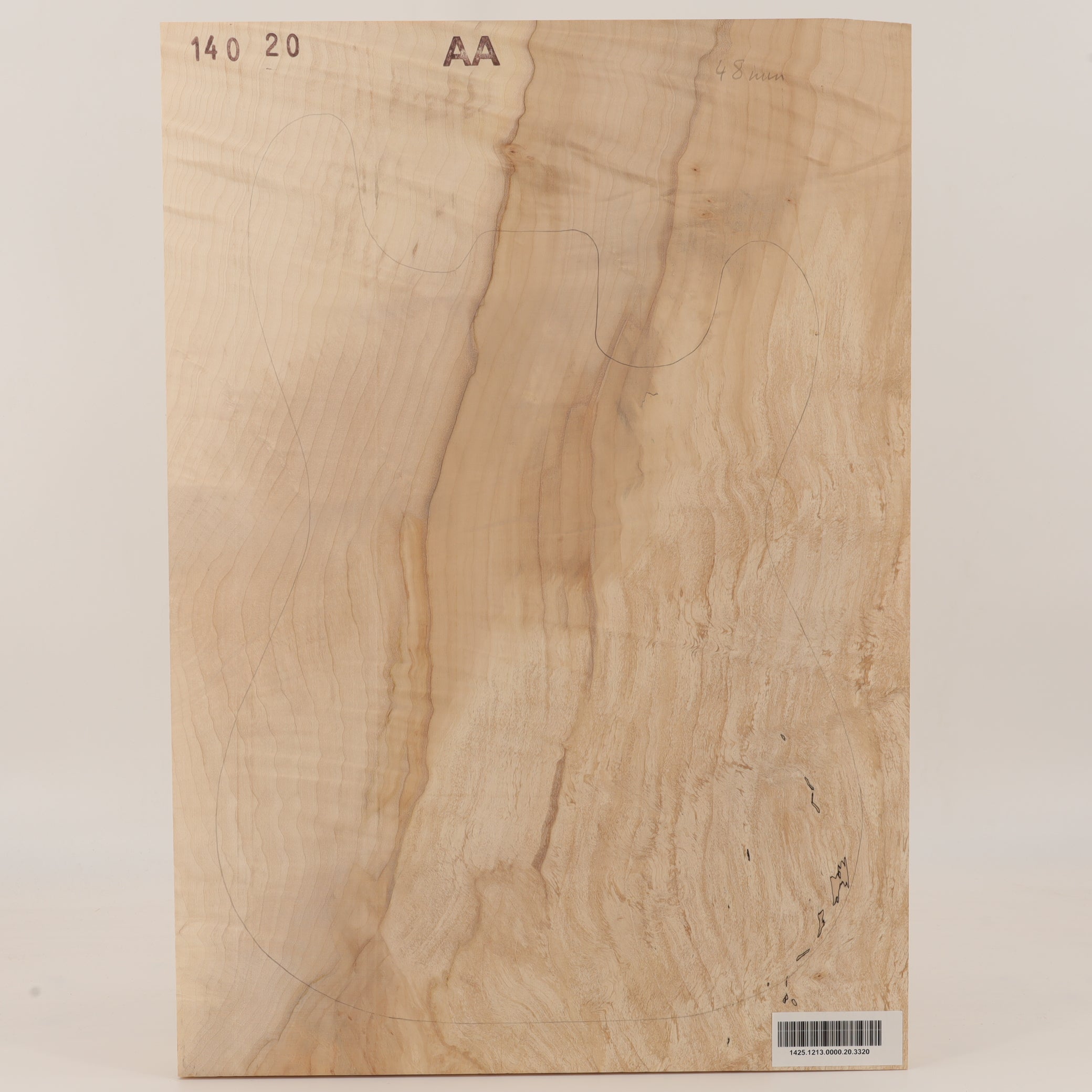 Ahorn Body 1-teilig für E-Gitarre AA (Nr. 3320)