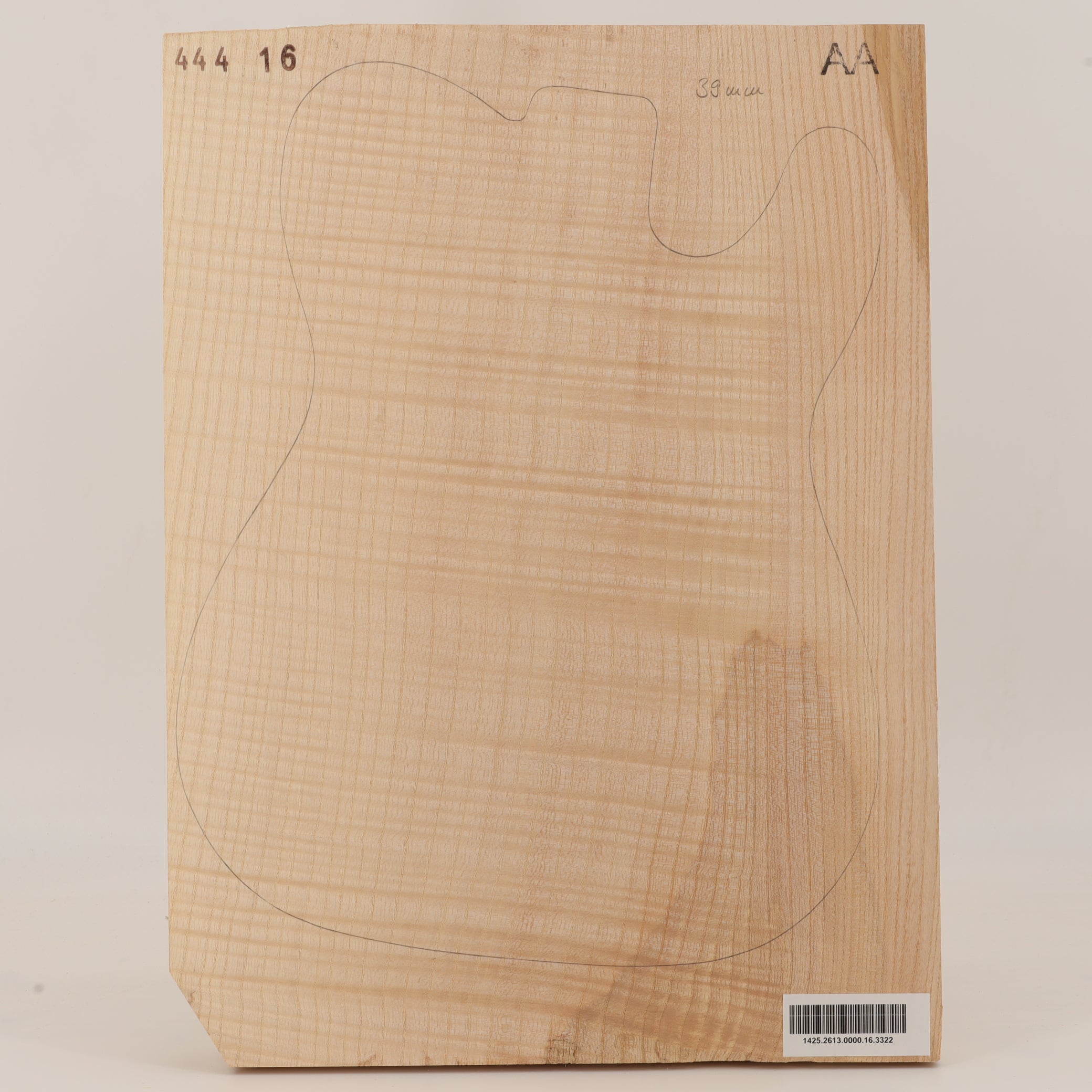 Ash Body 1-piece for Electric Guitar AA (no. 3322)