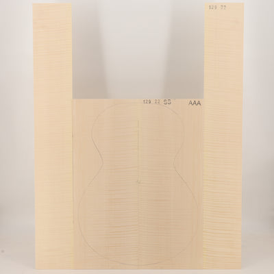Ahorn Set (Boden/Zargen) für Steelstring Gitarre AAA (Nr. 3324)
