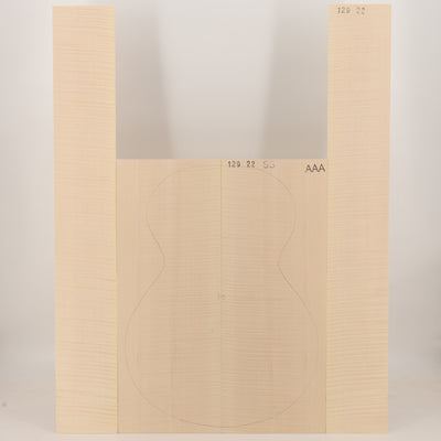 Ahorn Set (Boden/Zargen) für Steelstring Gitarre AAA (Nr. 3326)
