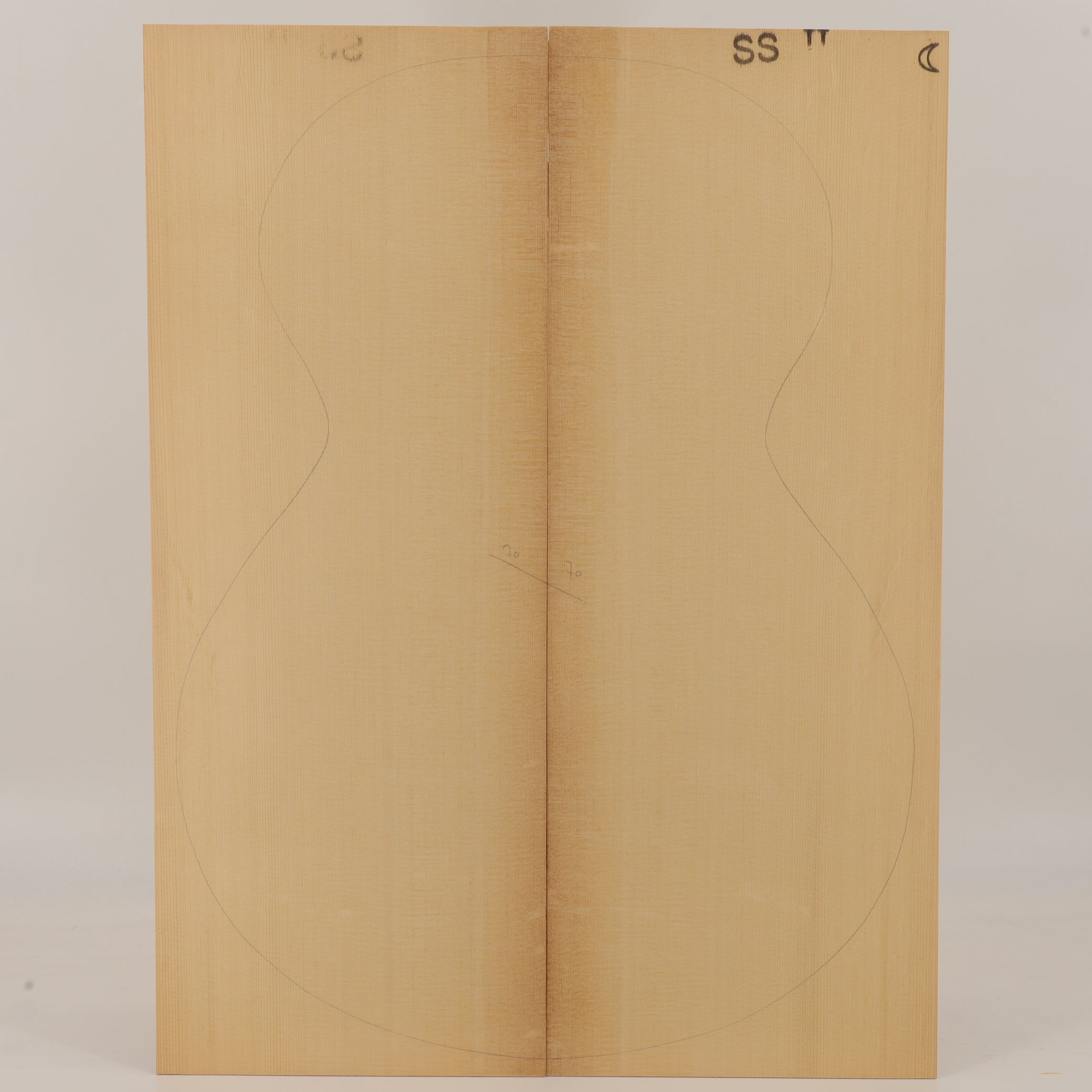 Thermo Fichtendecke für Steelstring Gitarre II (Nr. 3346)