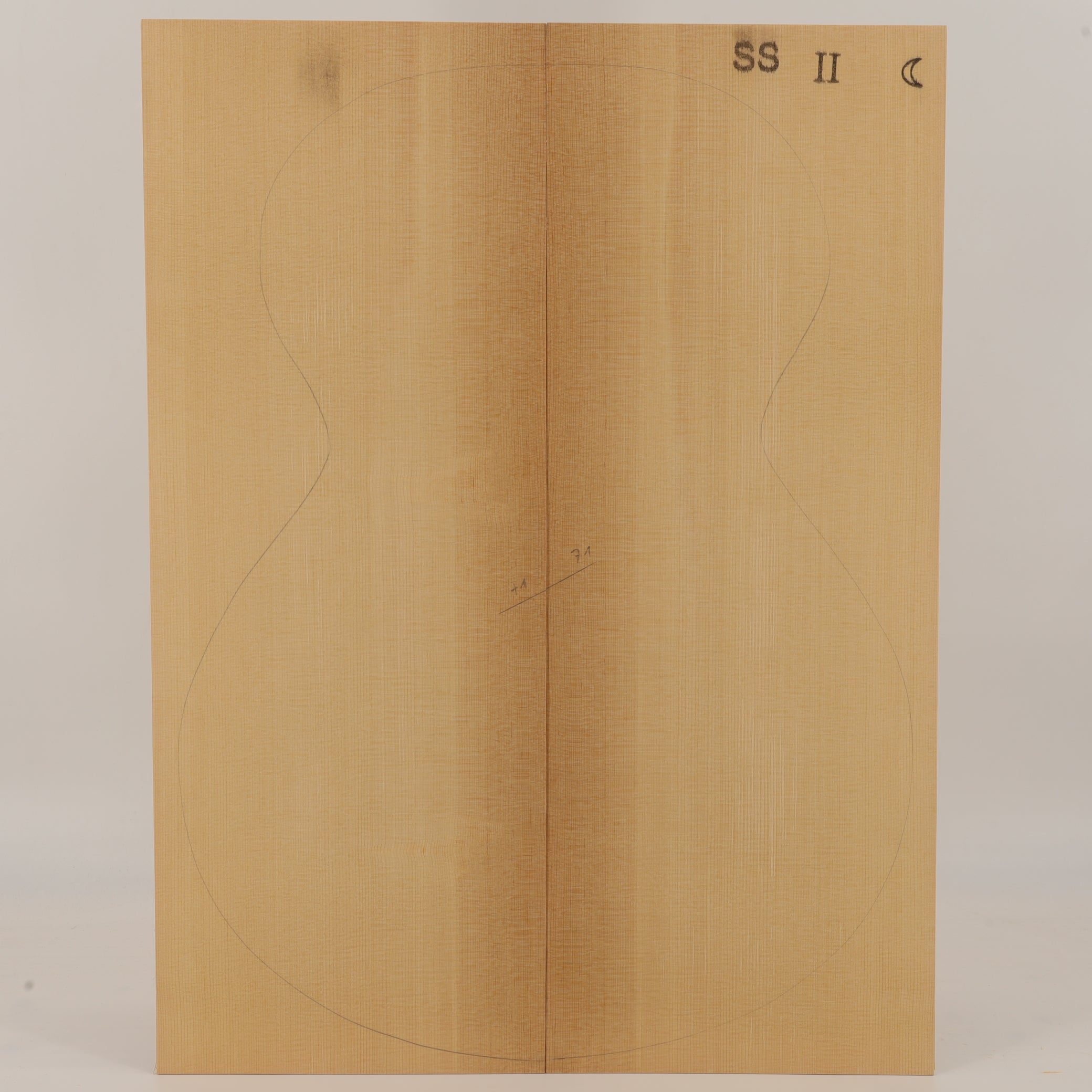 Thermo Fichtendecke für Steelstring Gitarre II (Nr. 3347)