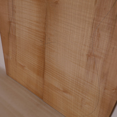 Thermo Ahorn Carved Top 2-teilig für E-Gitarre III (Nr. 890)