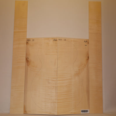 Maple Set (Back/Sides) for Archtop Guitar AA (no. 2276)