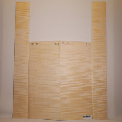 Ahorn Set (Boden/Zargen) für Archtop Gitarre MA (Nr. 1700)