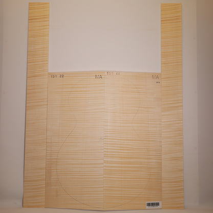 Ahorn Set (Boden/Zargen) für Archtop Gitarre MA (Nr. 1701)