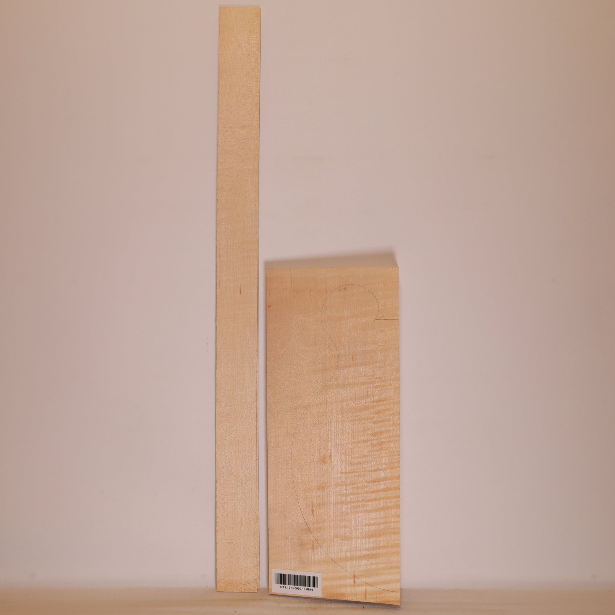 Maple Set (Back/Sides) for Mandolin Archtop AA (no. 649)