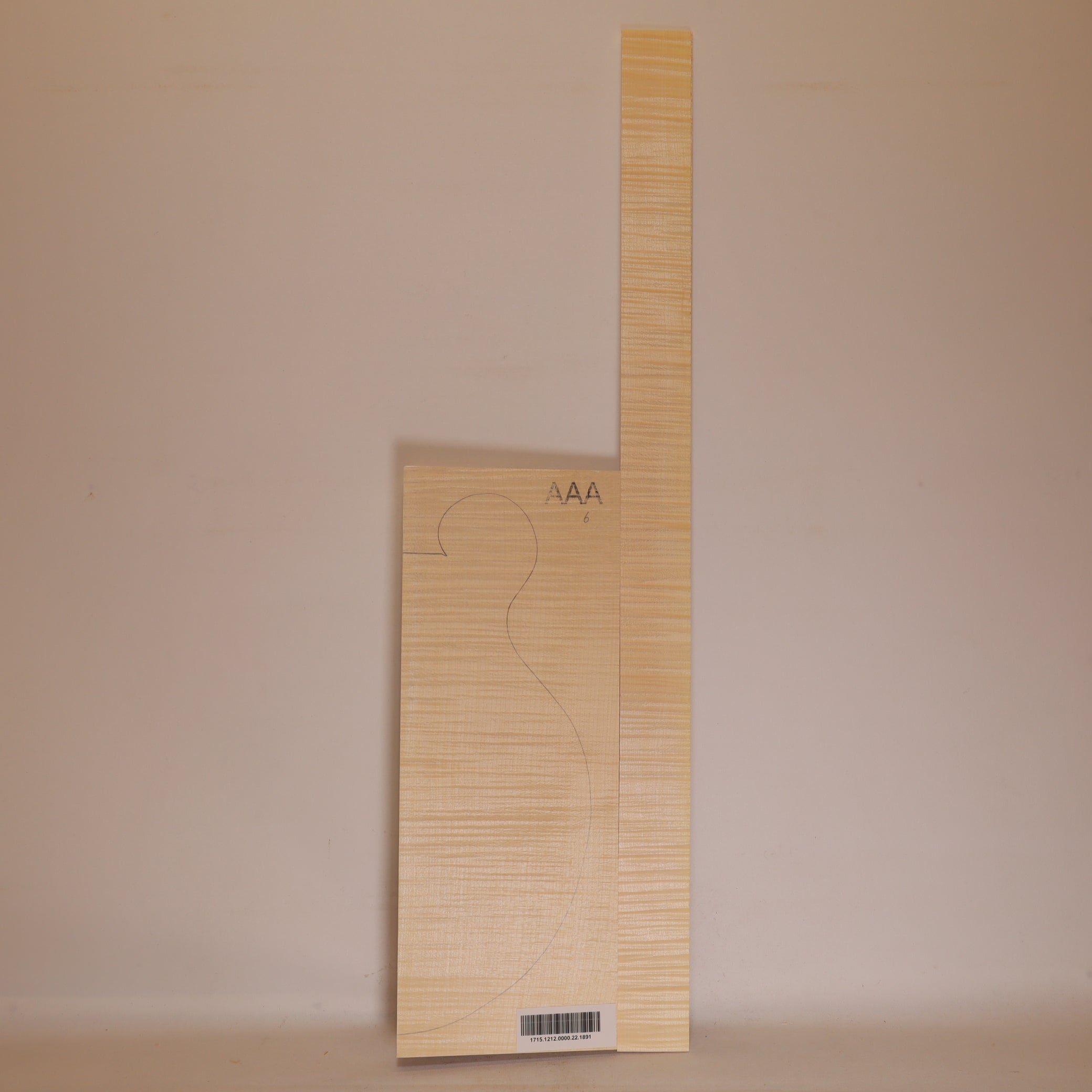 Maple Set (Back/Sides) for Mandolin Archtop AAA (no. 1891)