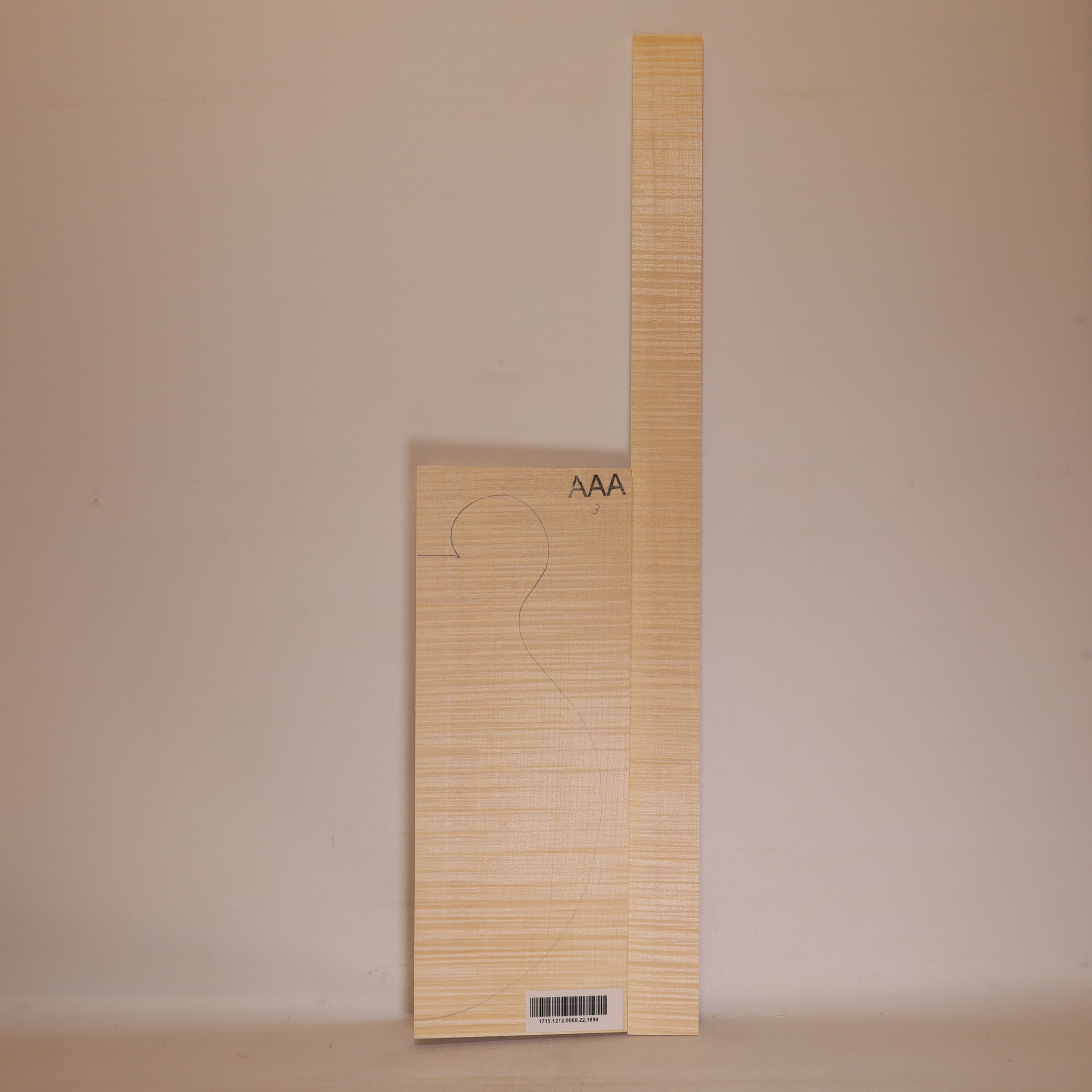 Maple Set (Back/Sides) for Mandolin Archtop AAA (no. 1894)