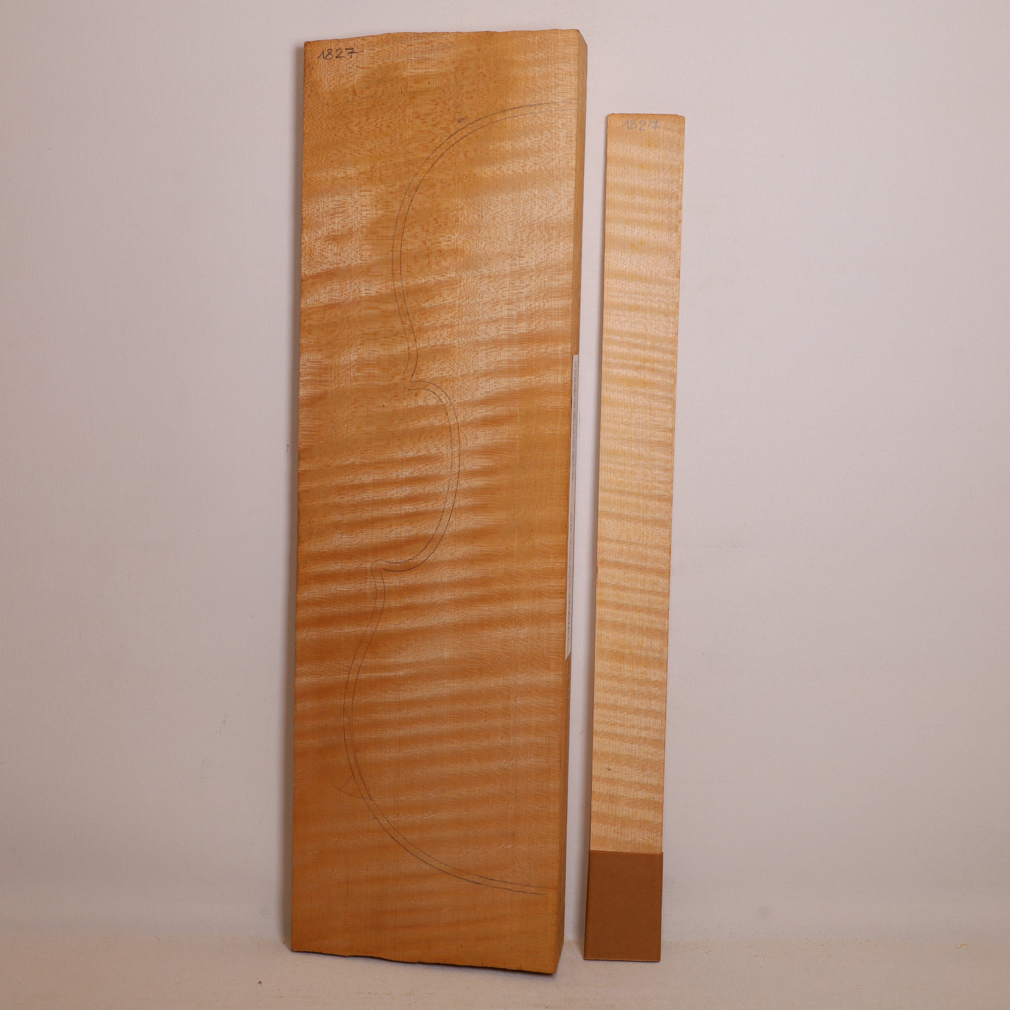 Maple Set (back/sides) for Violin from 1967 (no. 1827)