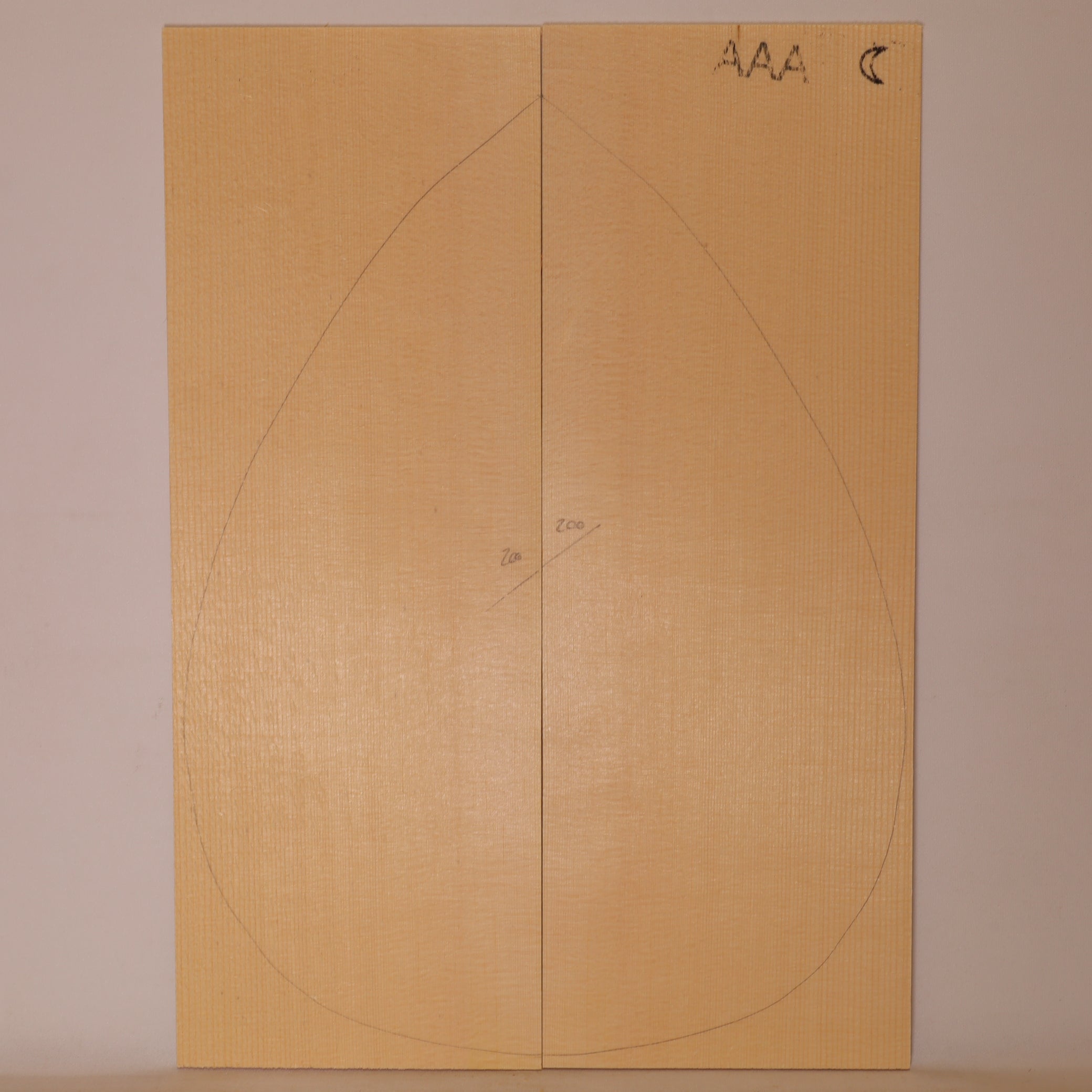 Spruce Top for Bouzouki AAA (no. 1404)