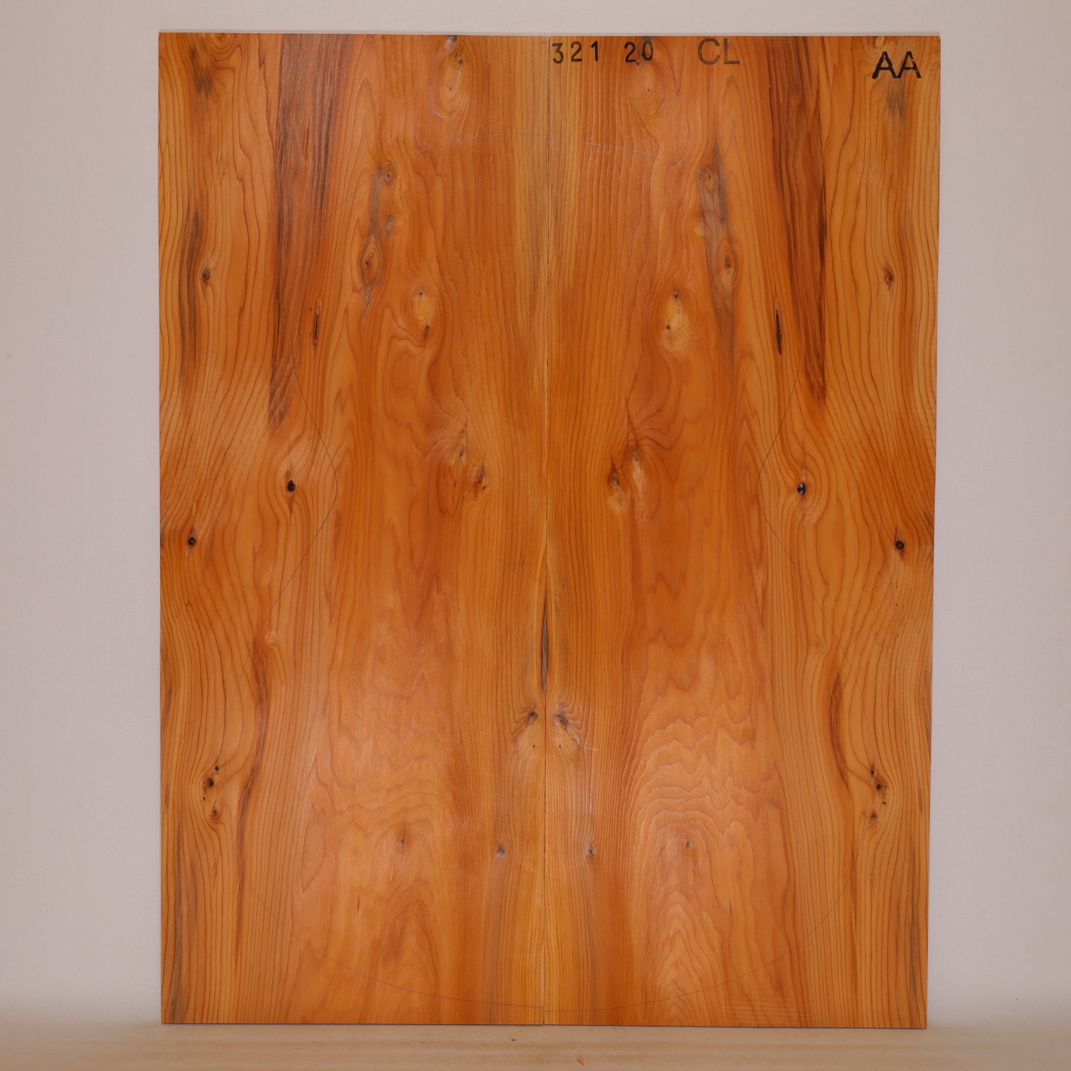 Yew Back for Classical Guitar AA (no. 862)