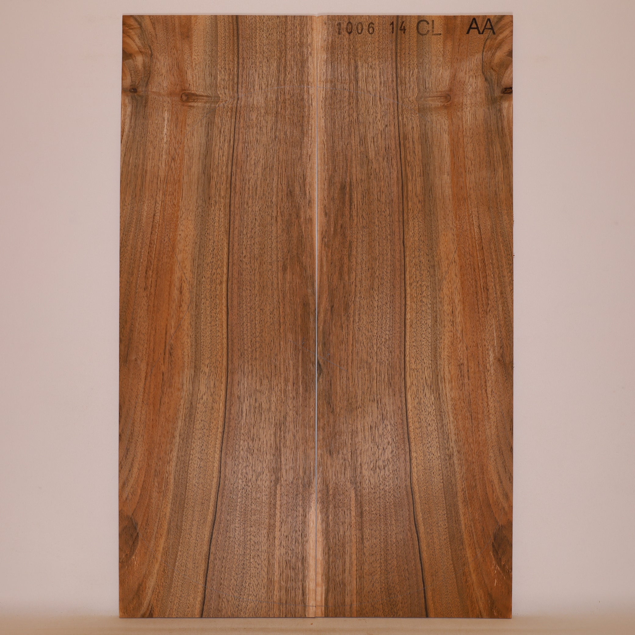 Walnut Back for Classical Guitar AA (no. 854)