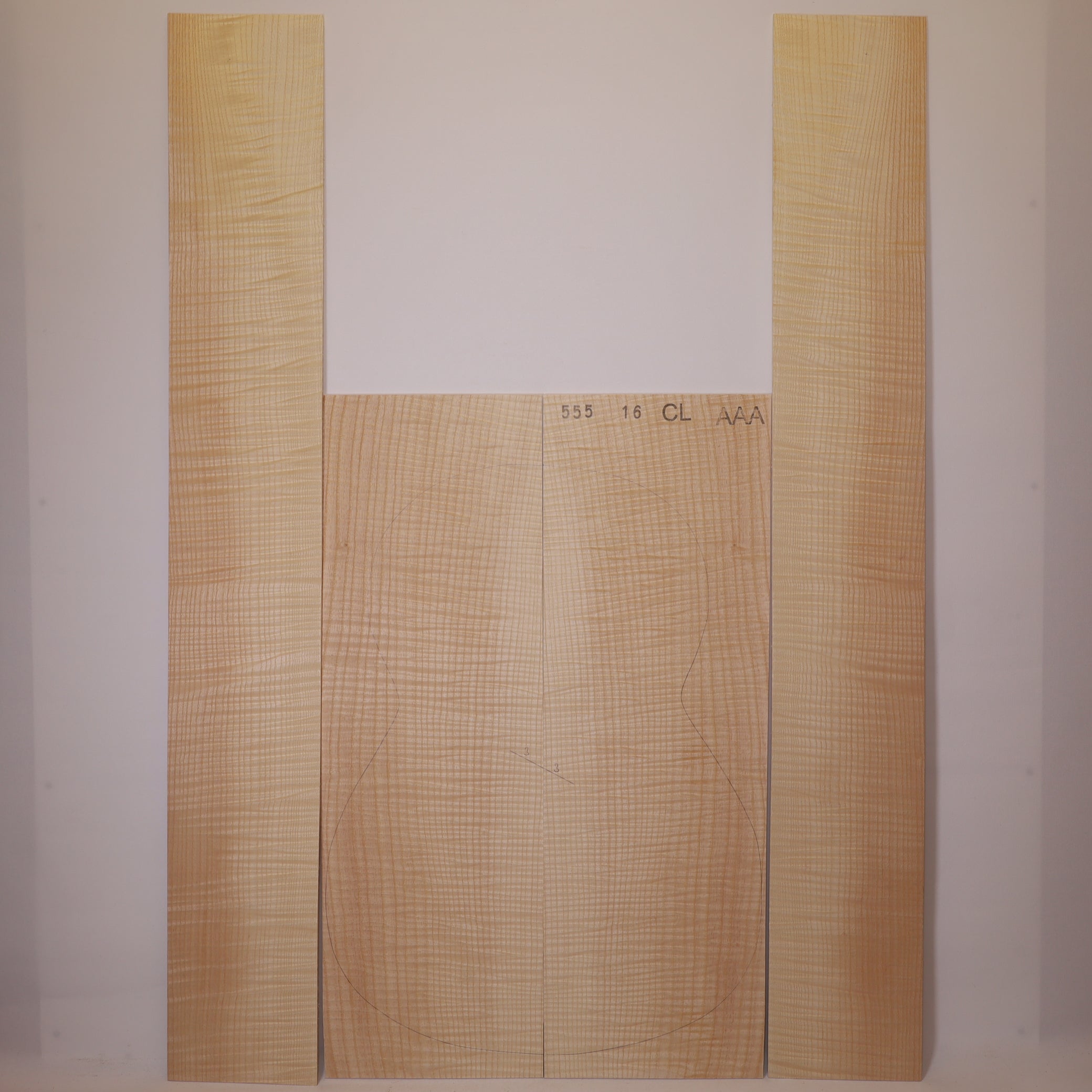 Ash Set (Back/Sides) for Classical Guitar AAA (no. 338)