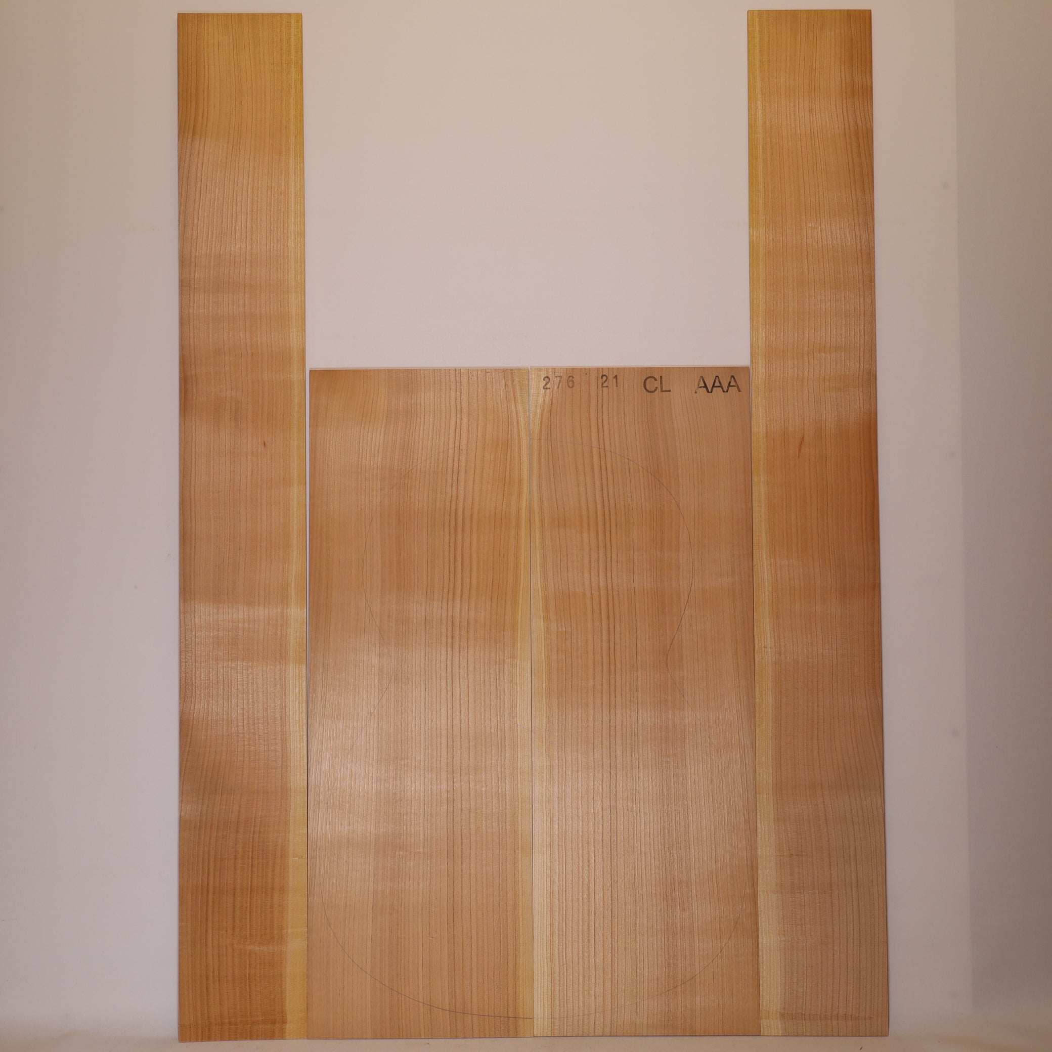 Kirschbaum Set (Boden/Zargen) für klassische Gitarre AAA (Nr. 2043)