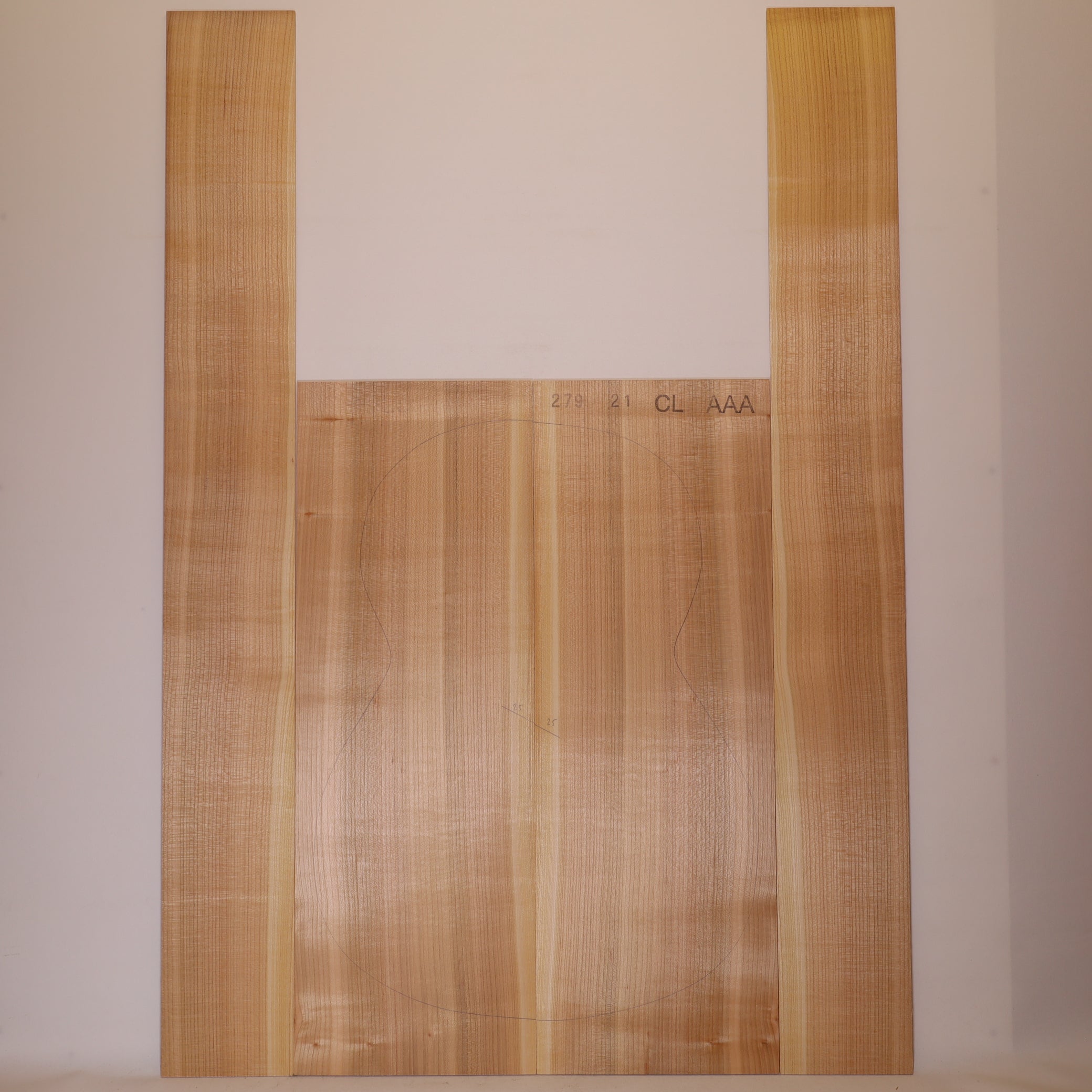 Kirschbaum Set (Boden/Zargen) für klassische Gitarre AAA (Nr. 2044)