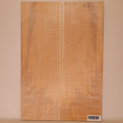 Maple Carved Top 2-piece for Electric Guitar AA (no. 2190)