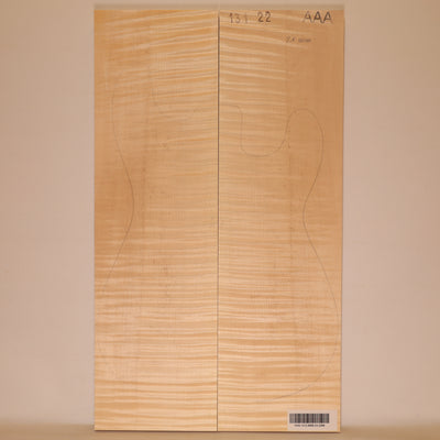 Ahorn Carved Top 2-teilig für E-Gitarre AAA (Nr. 2200)