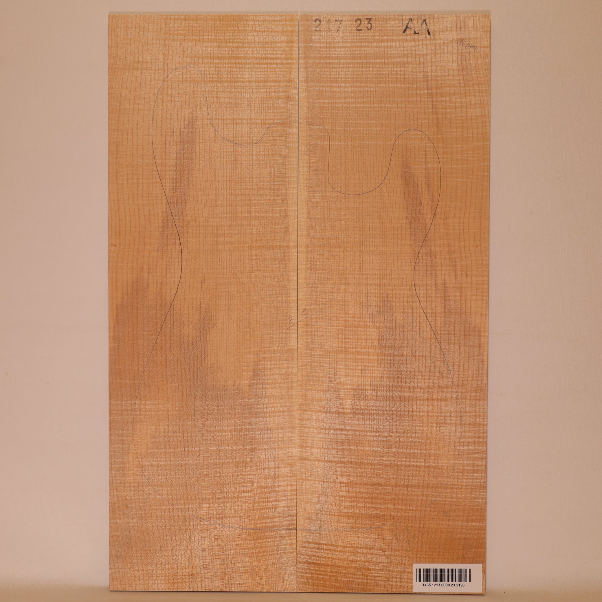 Maple Drop Top 2-piece for Electric Guitar AA (no. 2196)
