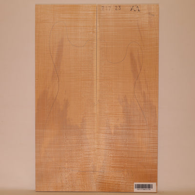 Maple Drop Top 2-piece for Electric Guitar AA (no. 2196)