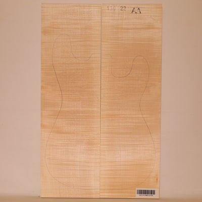 Maple Drop Top 2-piece for Electric Guitar AA (no. 2193)