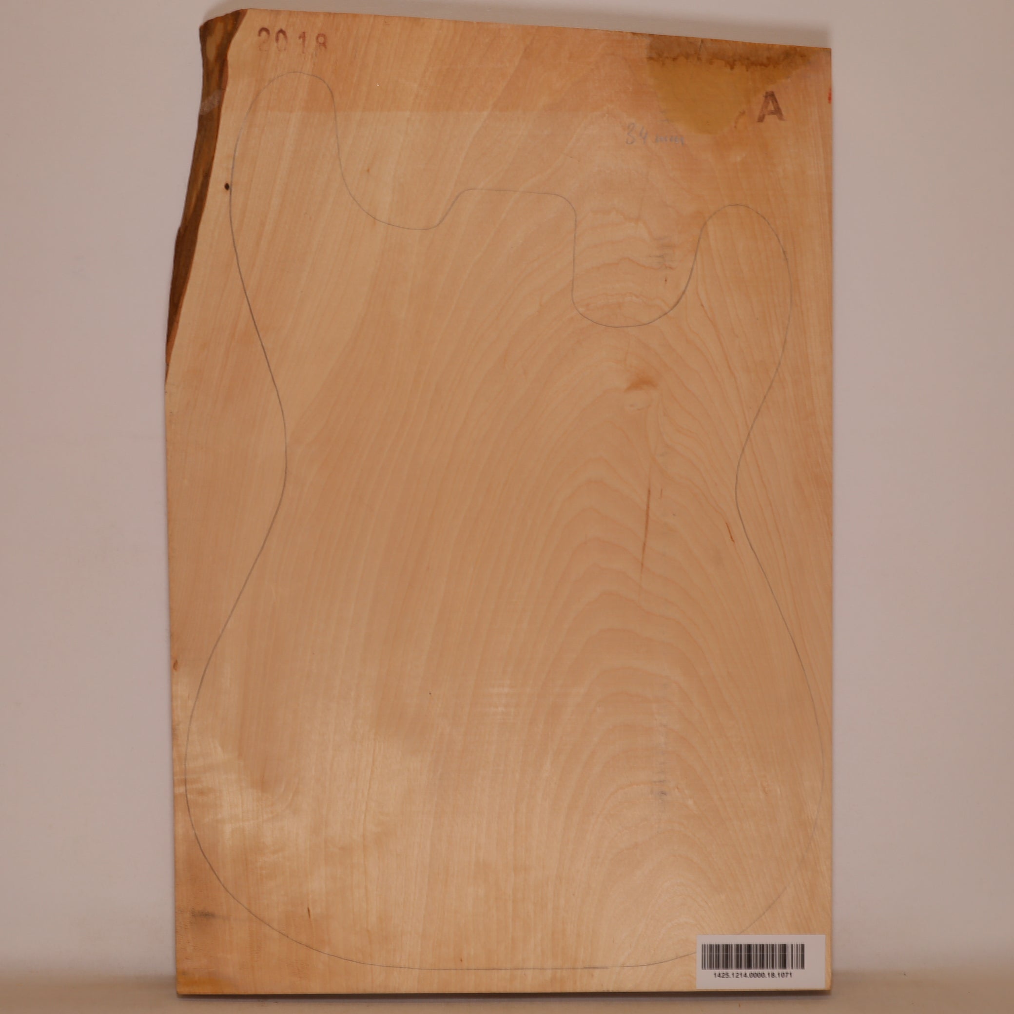 Maple Body 1-piece for Electric Guitar A (no. 1071)