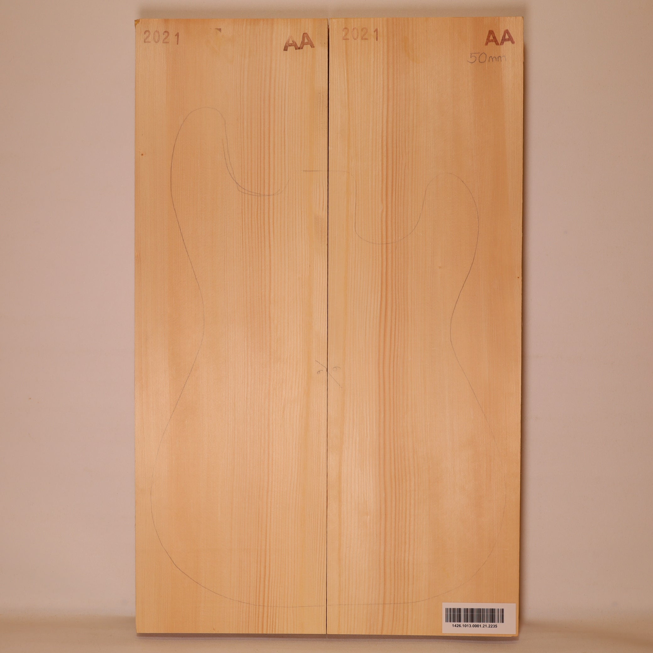 Fichten Body 2-teilig für E-Gitarre AA (Nr. 2235)