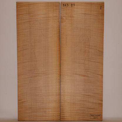 Thermo Maple Carved Top 2-piece for Electric Guitar I (no. 897)
