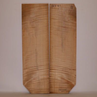 Thermo Ahorn Carved Top 2-teilig für E-Gitarre II (Nr. 886)