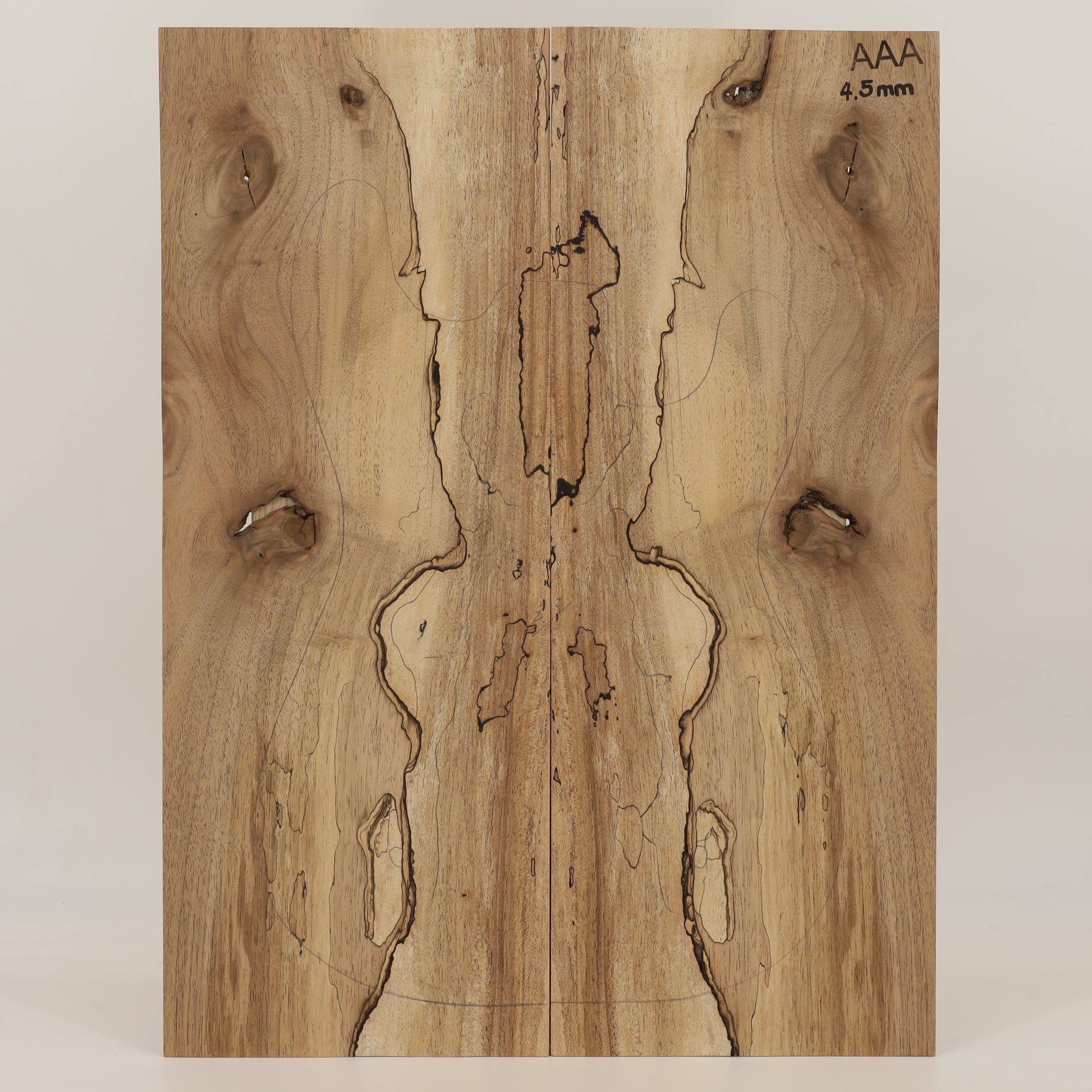 Walnut Drop Top 2-piece for Electric Guitar AAA (no. 2741)