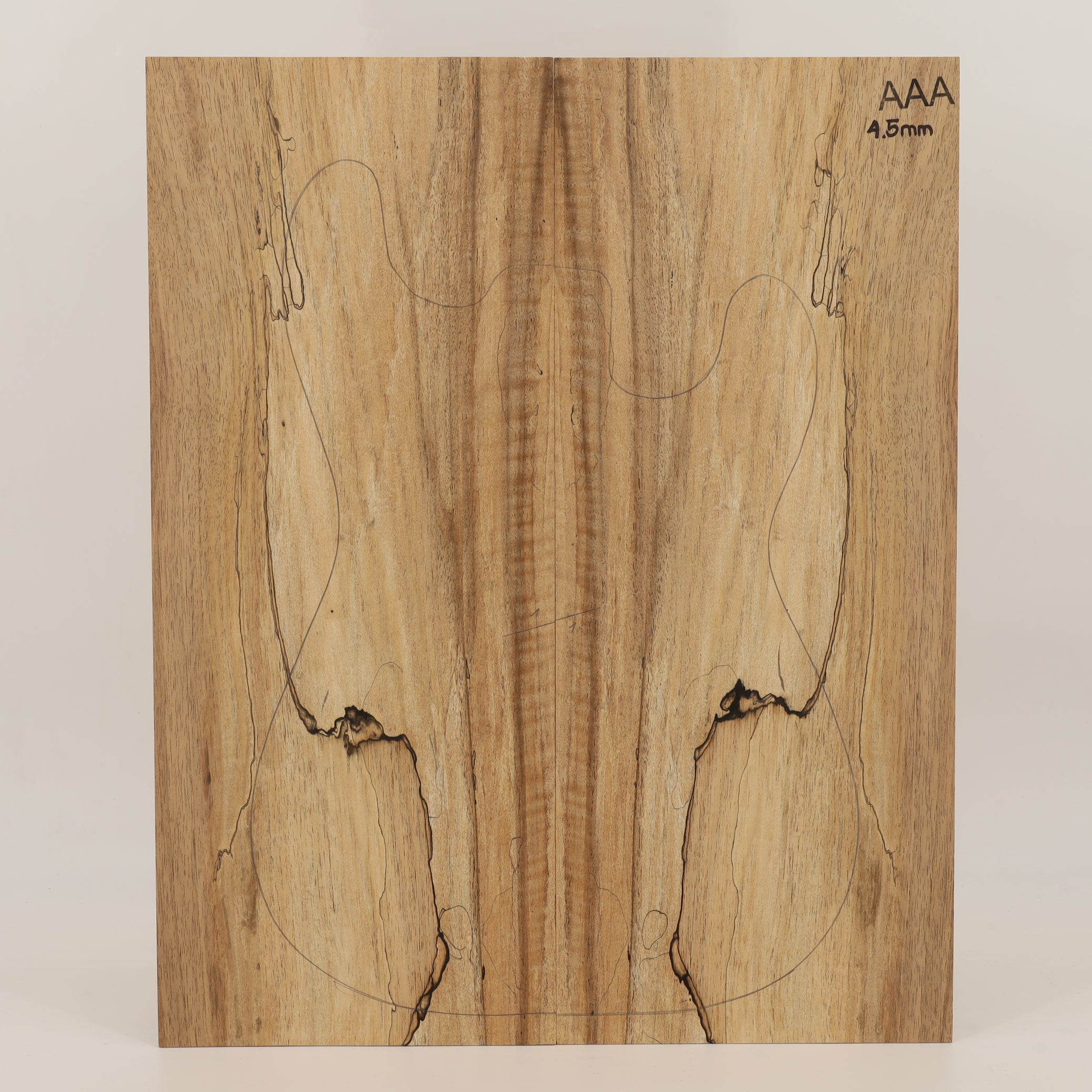 Walnut Drop Top 2-piece for Electric Guitar AAA (no. 2742)