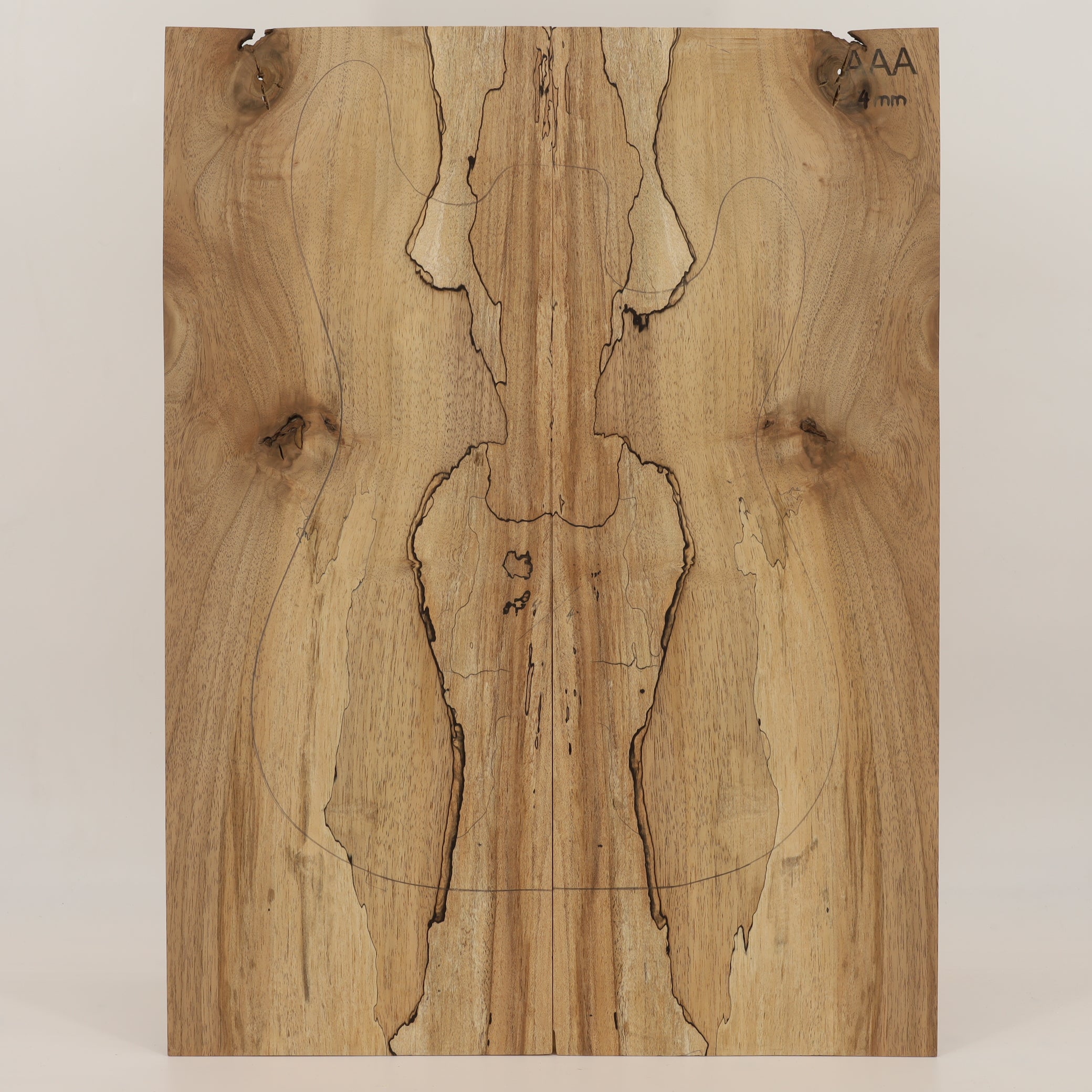 Walnut Drop Top 2-piece for Electric Guitar AAA (no. 2739)