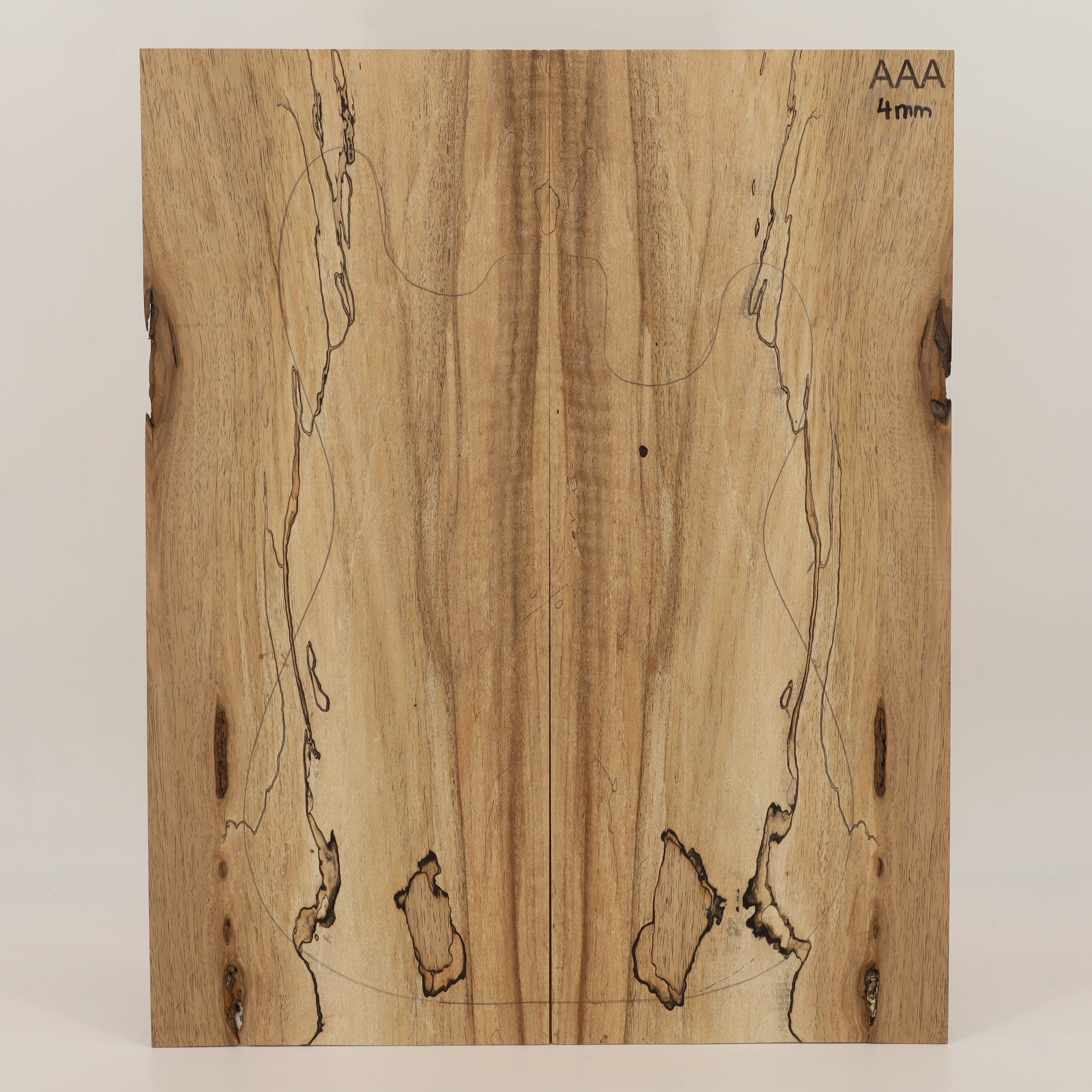 Walnut Drop Top 2-piece for Electric Guitar AAA (no. 2743)